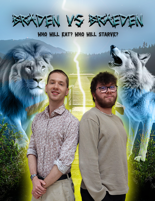 Movie Poster Braden VS Braeden Movie poster Made by Braden Bagu